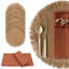 Napperon Boho, ensemble de 6 serviettes de table en lin texturé