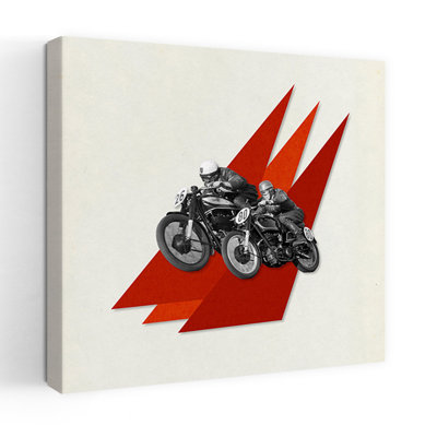 Art contemporain contemporain rétro géométrique