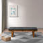 Pivot 59.1" Mid Century Modern Solid Wood Frame Vegan Leather Upholstered Bench