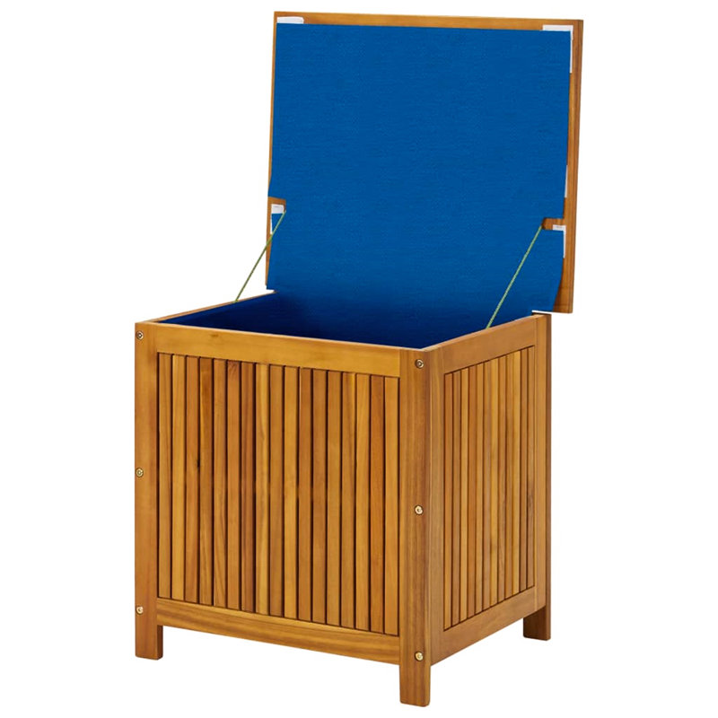 Ophelia & Co. Walthourville 60cm W 94L Water Resistant Acacia Solid Wood Deck Box in Brown