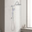 Shower Head With Handheld Shower System With 10" Rain Shower Head-118534827