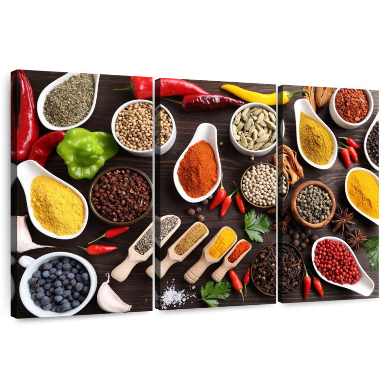 Yarlin Table Of Herbs And Spices, 42" H x 65" W