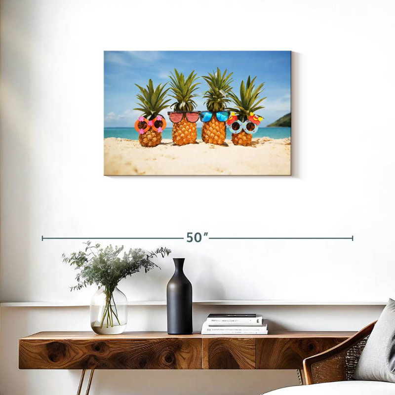Funny Pineapple Fruit, 20" H x 30" W