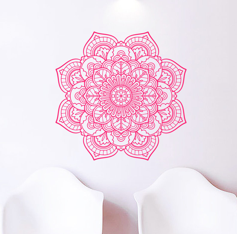 Non-Wall Damaging Wall Decal, Hot Pink