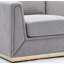 Chaise de salon en lin Valin Gray