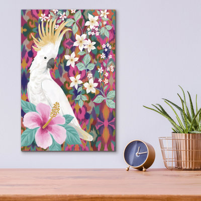  «Cool Cockatoo» par Cat Thurman Designs, art mural en verre acrylique, 12 po x 16 po