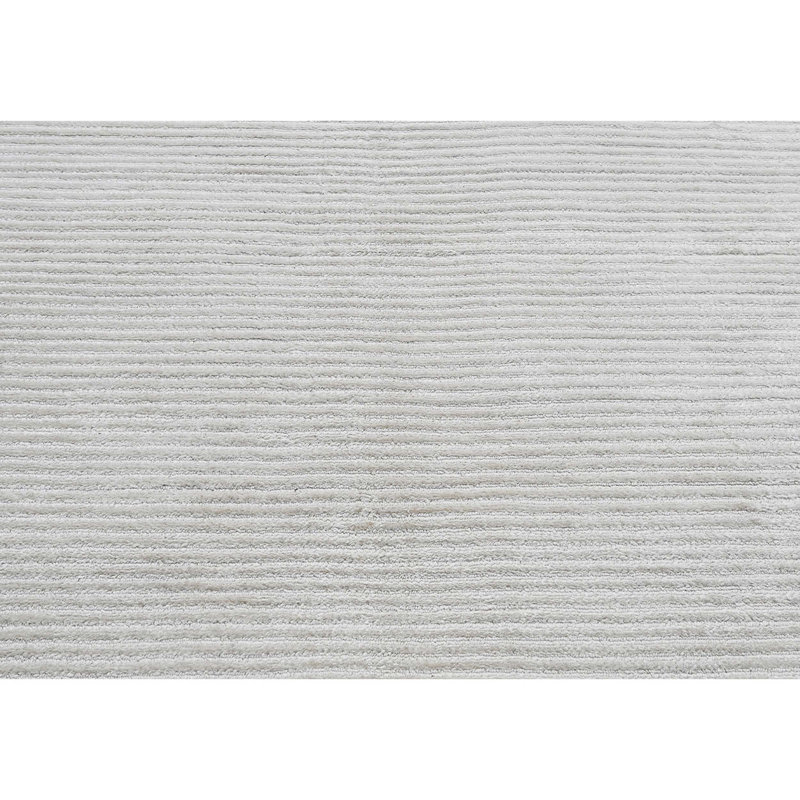 Silk Area Rug in White, Rectangle 10' x 14'