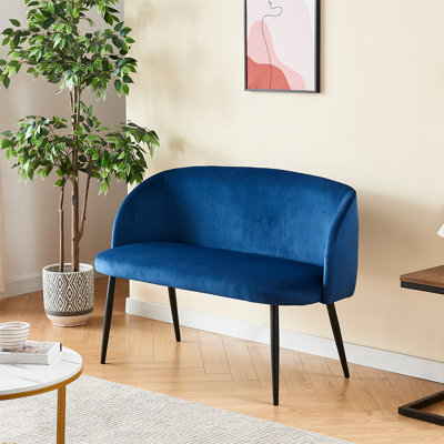 Remeika Fabric 47.2'' Reception Loveseat