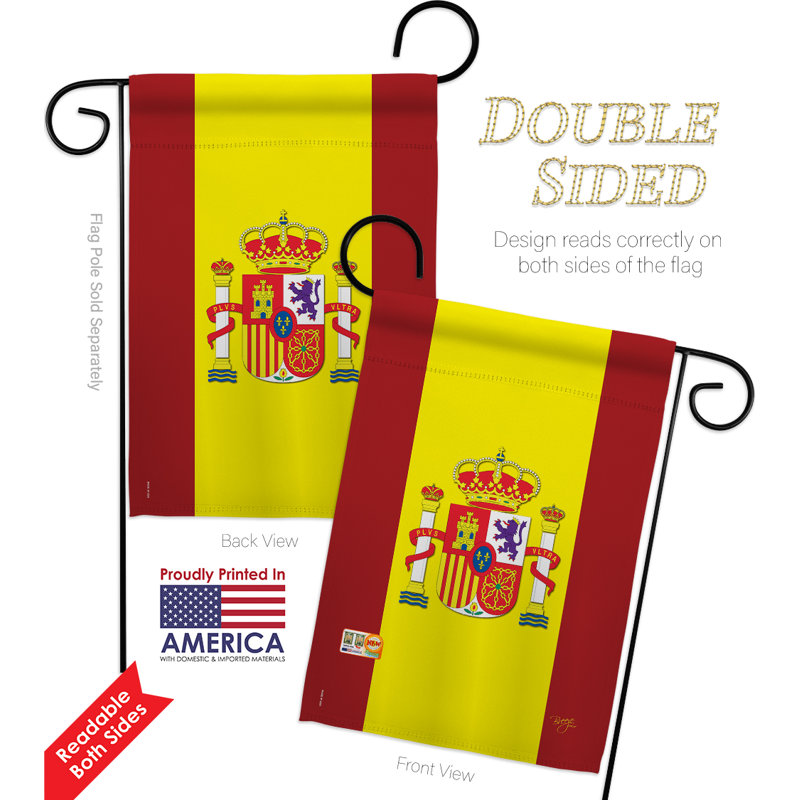 Double Sided 18.5'' H x 13'' W Polyester Flag Set