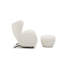 Chaises d'appoint confortables, ensemble de salon à oreilles en bois et tissu Teddy
