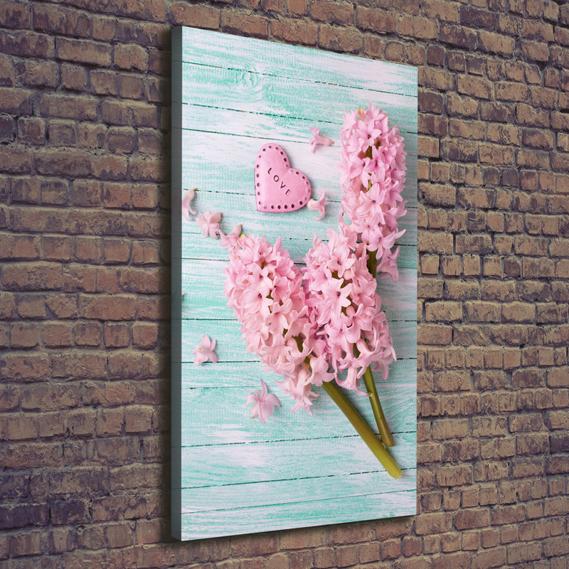 Lilac Flowers - Wrapped Canvas Print, 140cm H x 70cm W