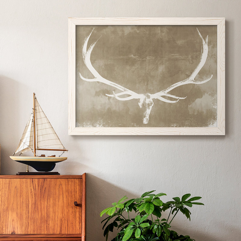 Crâne occidental, reproduction sur toile, Blanc, H 22 po x l 32 po