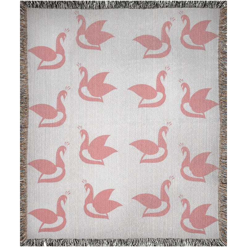 Jeté tissé 100% pur coton Peach X Pearl Co, 50 po x 60 po