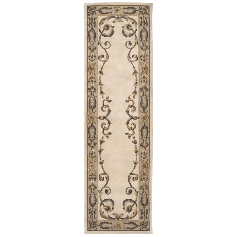 Tapis ivoire Giefer Versaille Palace, Coureur 2'3" x 8'