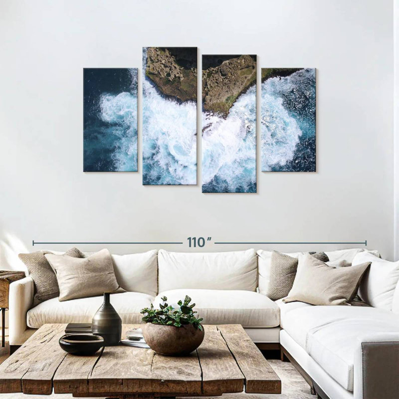 Gillard Fierce Waves By The Cliffs