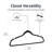 Velvet Non-Slip Accessories Hanger