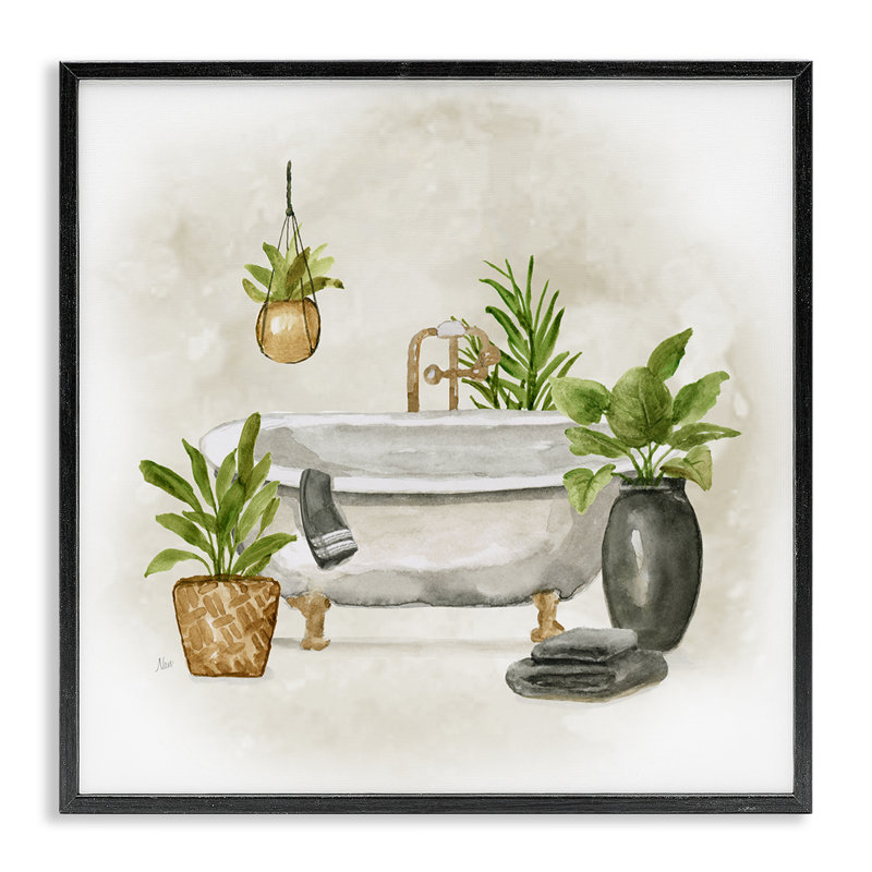 Art de la giclée encadrée par Nan, H 12 po x l 12 po, Cadre noir