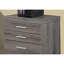 3 classeurs, mobile, rangement, taupe, bureau