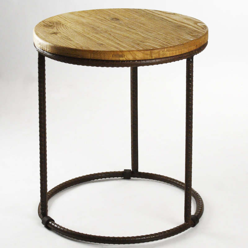 Rustique Solid Wood Top End Table