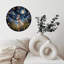 horloge fleurs célestes de lapin lune