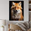 «Orange Fox Guardian», art mural renard-350186856-350186861