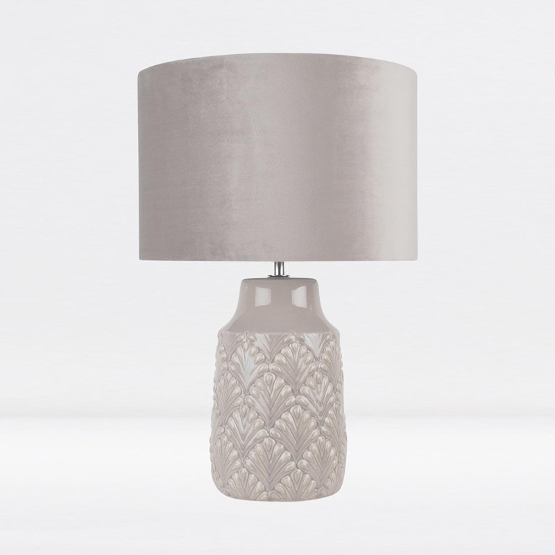Bryne Ceramic Table Lamp, Grey