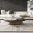 Faux Marble And Solid Wood Coffee Table