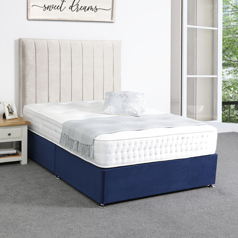 Upholstered Headboard, Small Double (4'), Pearl, Kensington