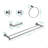 5 Pack Bathroom Towel Rack Set Wall Mount-111472131