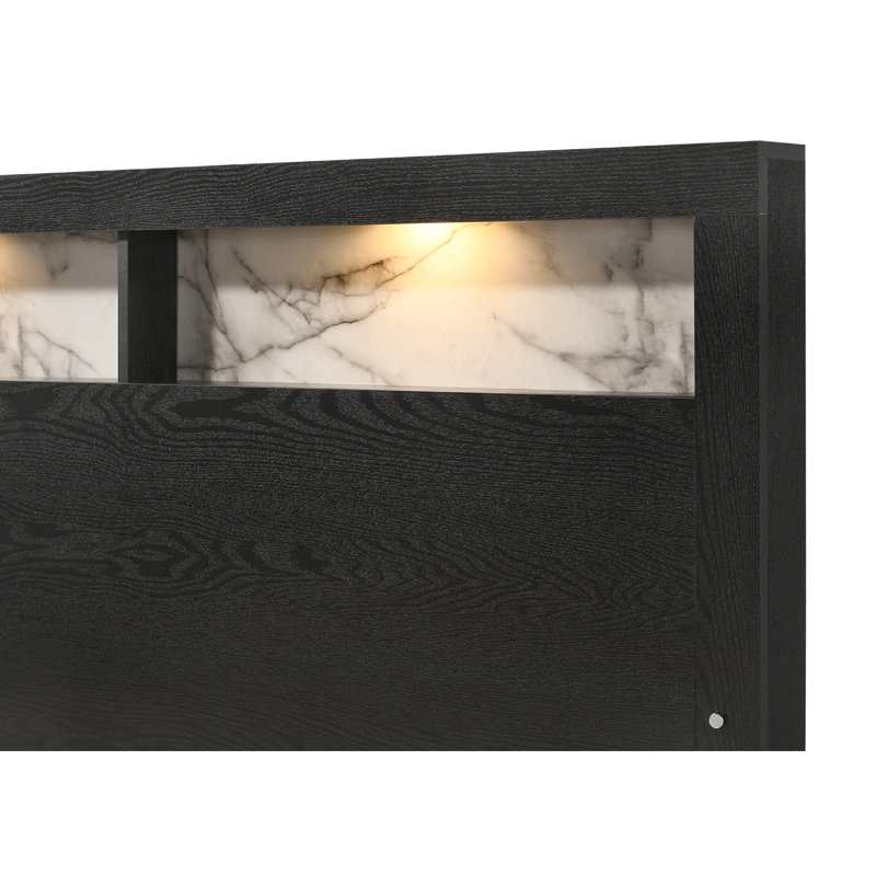 Panel Bed Tufted Headboard