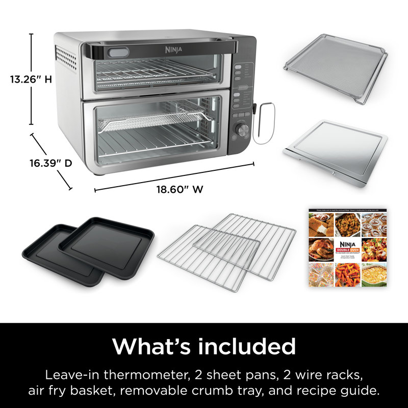 Stainless Steel 12-in-1 Digital Smart Double Oven