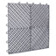 Paquet de 25 carreaux de sol de garage en plastique gris, tapis antidérapants de 15,6 po x 15,6 po-130940517