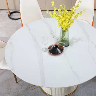 Table de salle à manger ronde Carrara