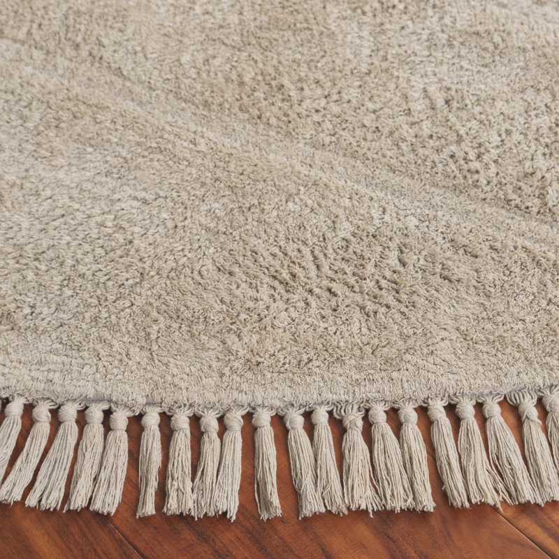 Tapis en coton Kyauna, Rond 6 pi