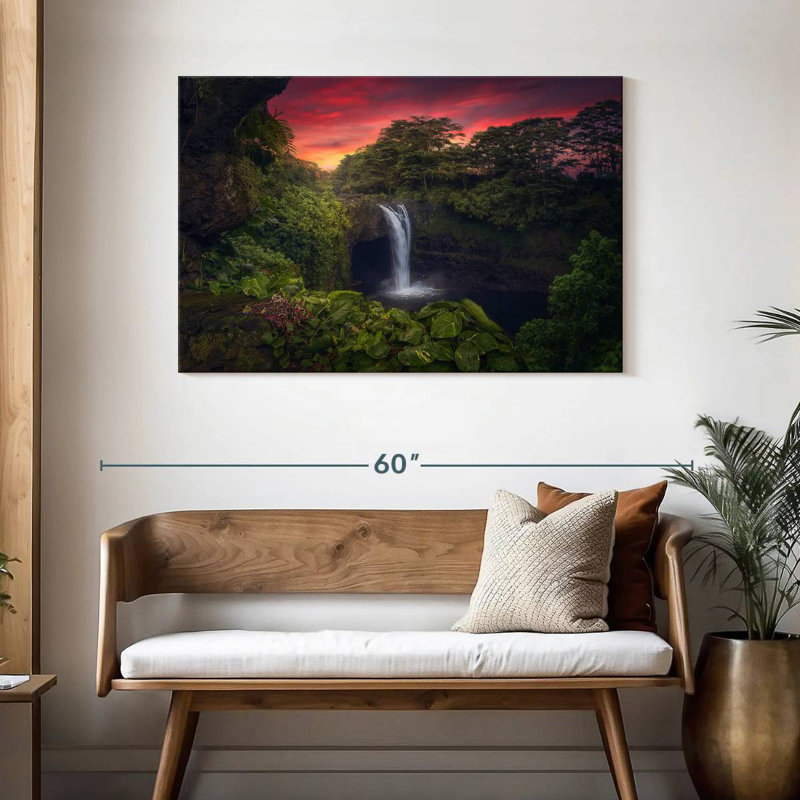 Alvord Rainbow Falls à Hilo, H 30 po x l 45 po