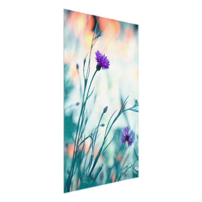 Corn Flowers - No Frame Print on Glass, 61cm H x 41cm W, Paper