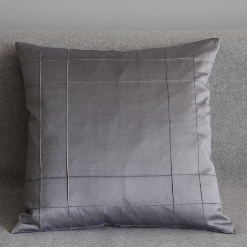 Stuyvesant Square Throw Cushion, Silver