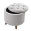 Tabouret de rangement rond avec repose-pieds-219487002