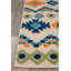 Tapis intérieur / extérieur rose / orange / bleu à motif géométrique Heston-1785133396