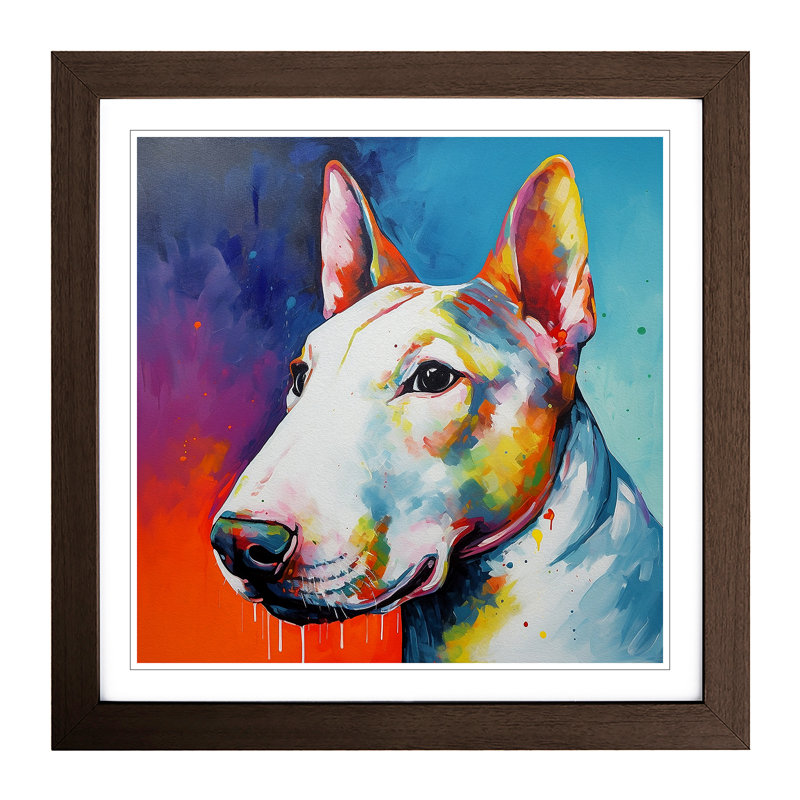 Single Picture Frame Print on Wood, Walnut