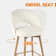 360°Swivel Upholstered Counter Stools with Backrest