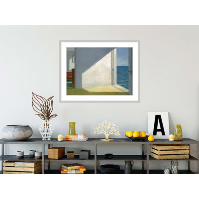 "Chambres par la mer" par Edward Hopper - impression giclée encadrée