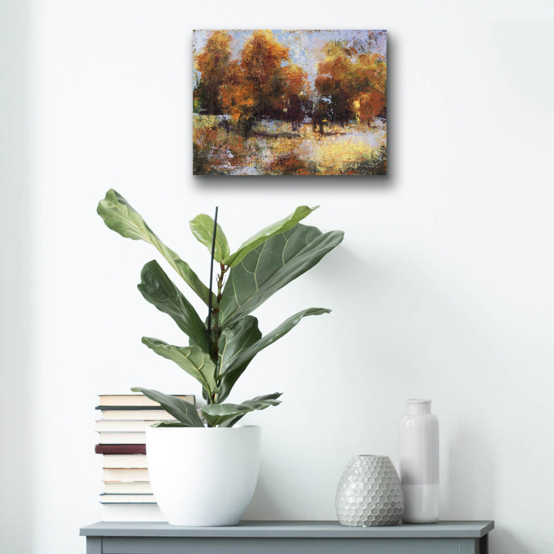 «Autumn Chill» par Linda Nickell, H 12 po x l 16 po x P 0,13 po