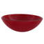 Lavabo de salle de bain circulaire en verre à double couche rosso