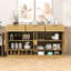 Buffet 59 po avec 3 tiroirs, 4 portes et tablette de rangement réglable-1687429196