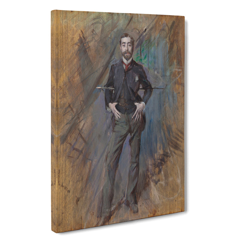Portrait Of John Singer Sargent by Giovanni Boldini - Wrapped Canvas Painting, 76cm H x 50cm W x 3cm D