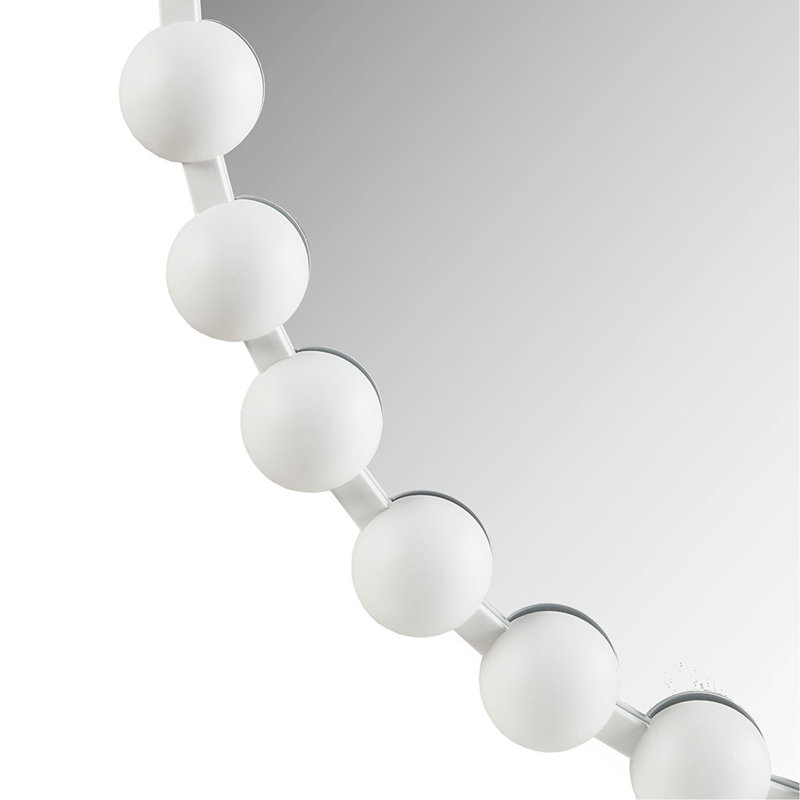 Miroir mural rond 36 po, 36" H x 36" W x 1.8" D, White