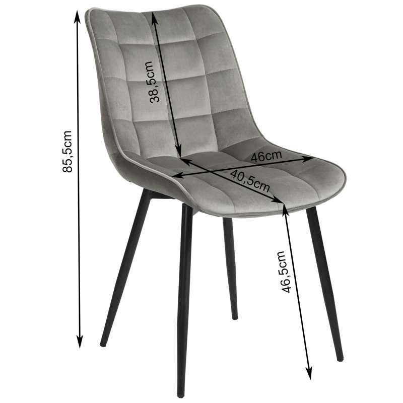 Chattooga Upholstered Dining Chair, Light Grey