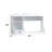 Talmadge 1-Drawer Desk Hutch in White