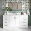 Ensemble de meuble-lavabo simple en bois massif de 66 po avec lavabos de 1,5 po Frawley-889127249-913547415-913547408